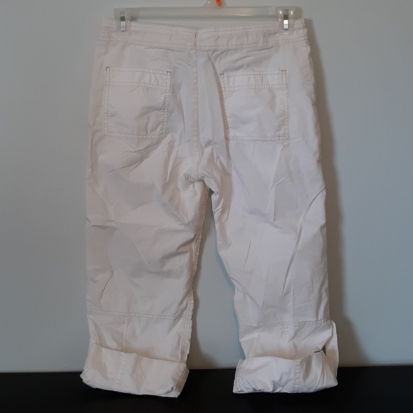 Gap White Drawstring Capris, size 6 - Picture 3 of 5